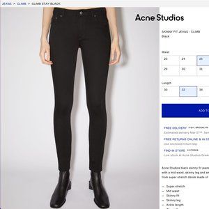 Acne Studios Climb Jean - NWT